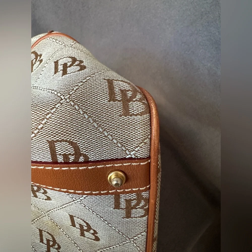 Vintage Dooney & Bourke Ice Blue Mini East/West Handle Tote Handbag - Picture 16 of 16